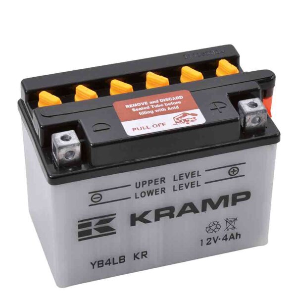 Batterie 12V 4Ah + Säurepaket
