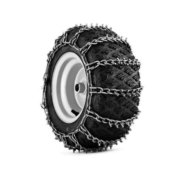 Husqvarna Schneeketten mit Spikes (paarweise) Reifengröße 18x8,5-8 (26-01)